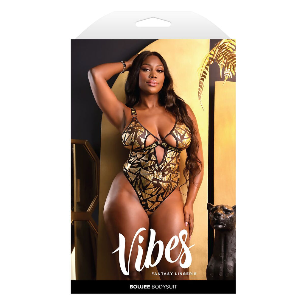 Leotard Fantasy Lingerie Golden Queen size