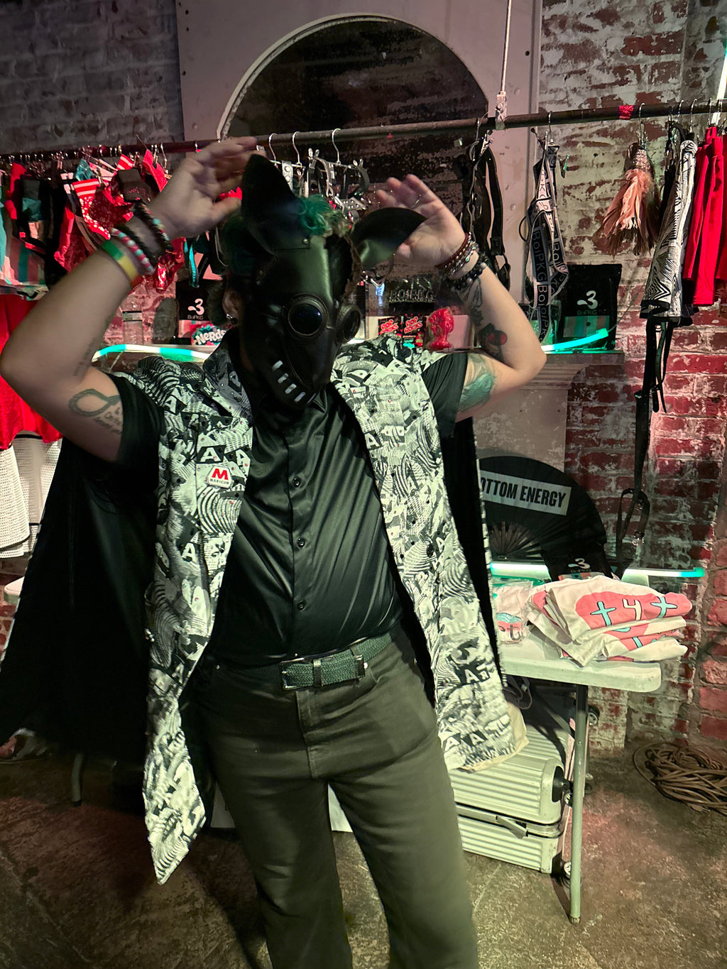 Hand made Leather Dog Masks