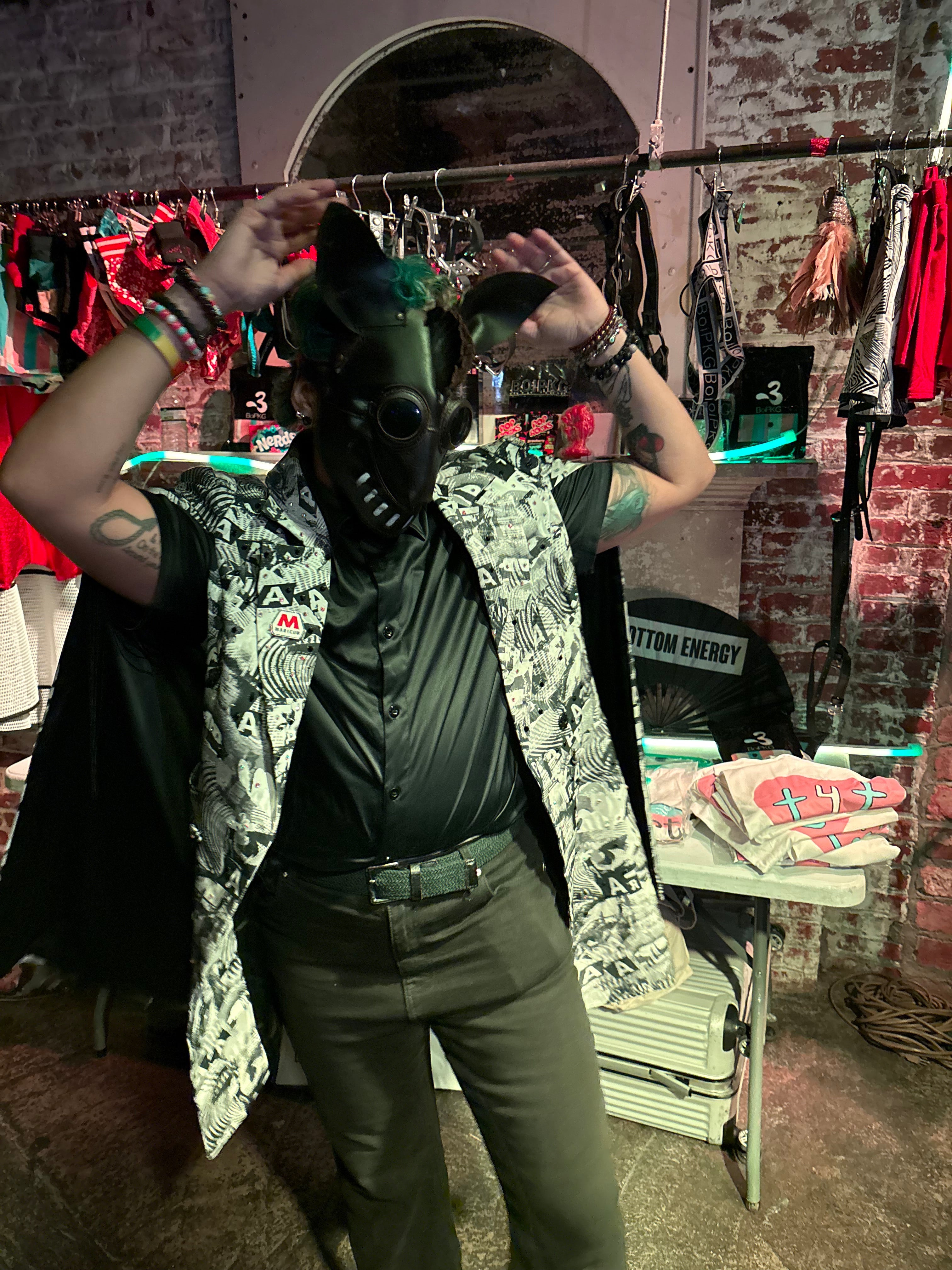 Hand made Leather Dog Masks