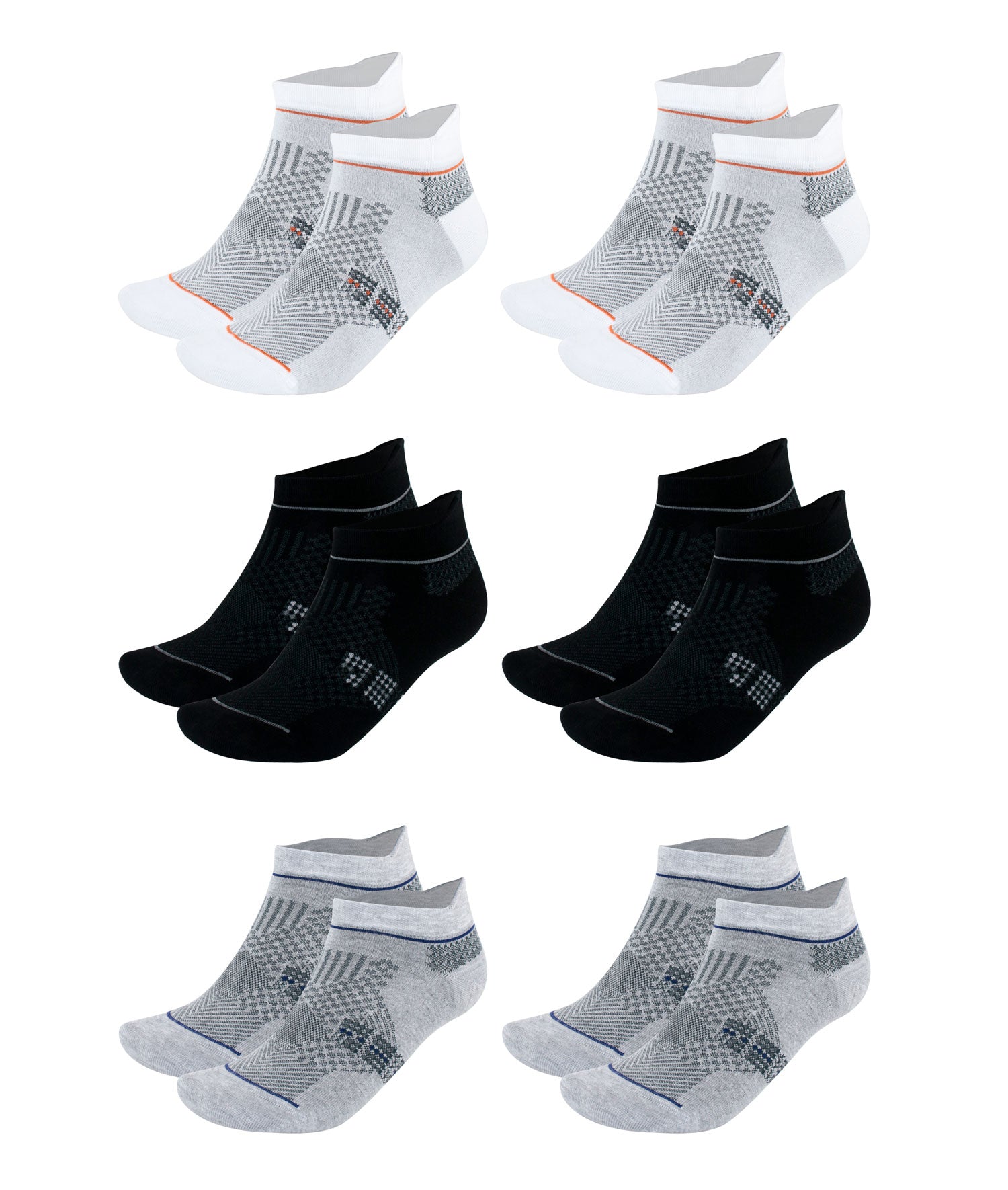 Men's & Women's Bamboo Ankle Socks 6-Pack