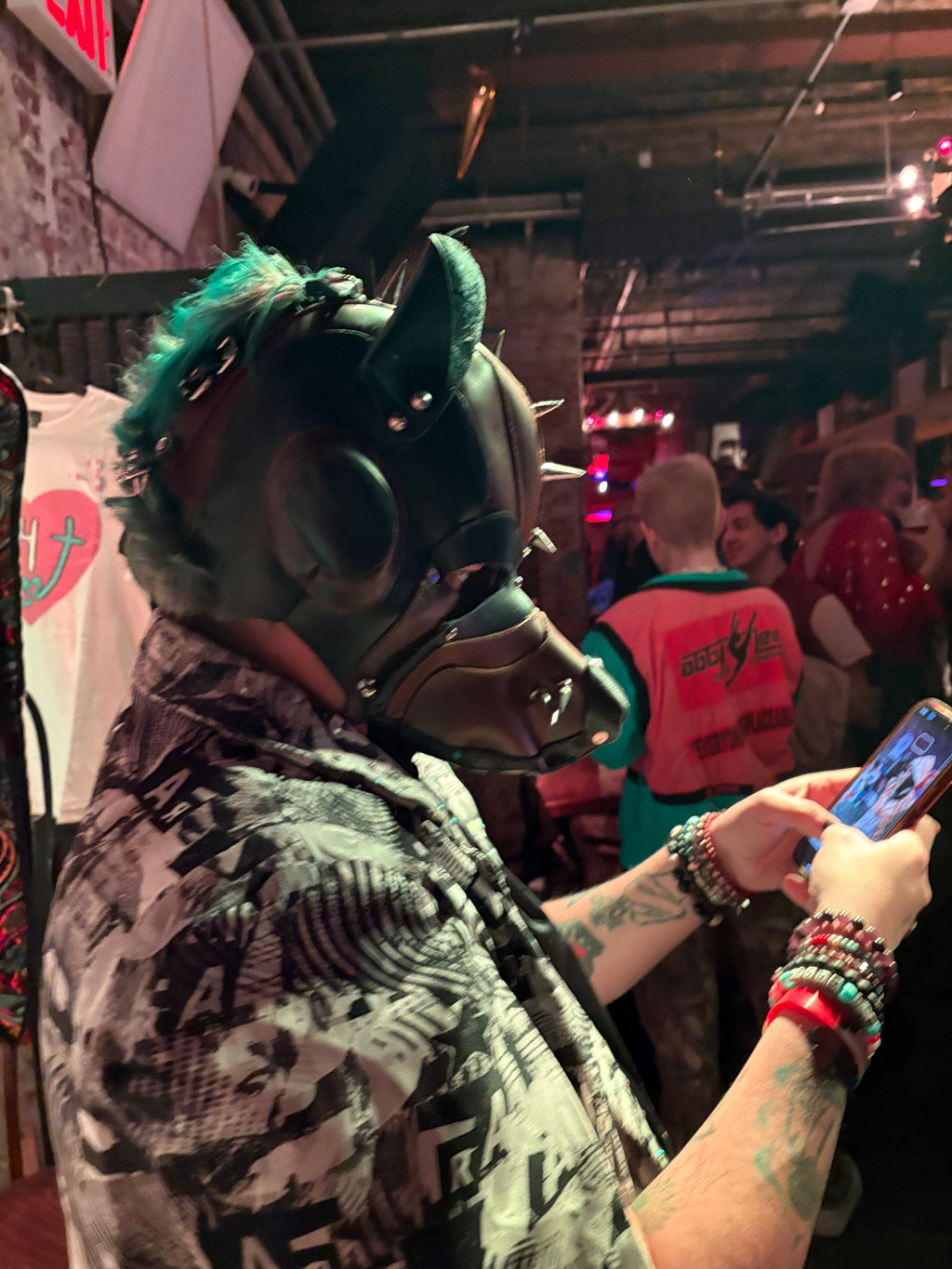 Hand made Leather Dog Masks