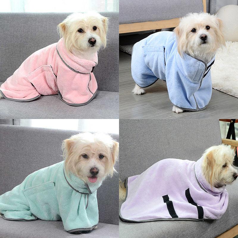 Quick-Drying Pet Absorbent Towel Dog Bathrobe Pet Dog Bath Towel For Dogs Cats Microfiber Absorbent Pet Drying Towel Pet Supplies