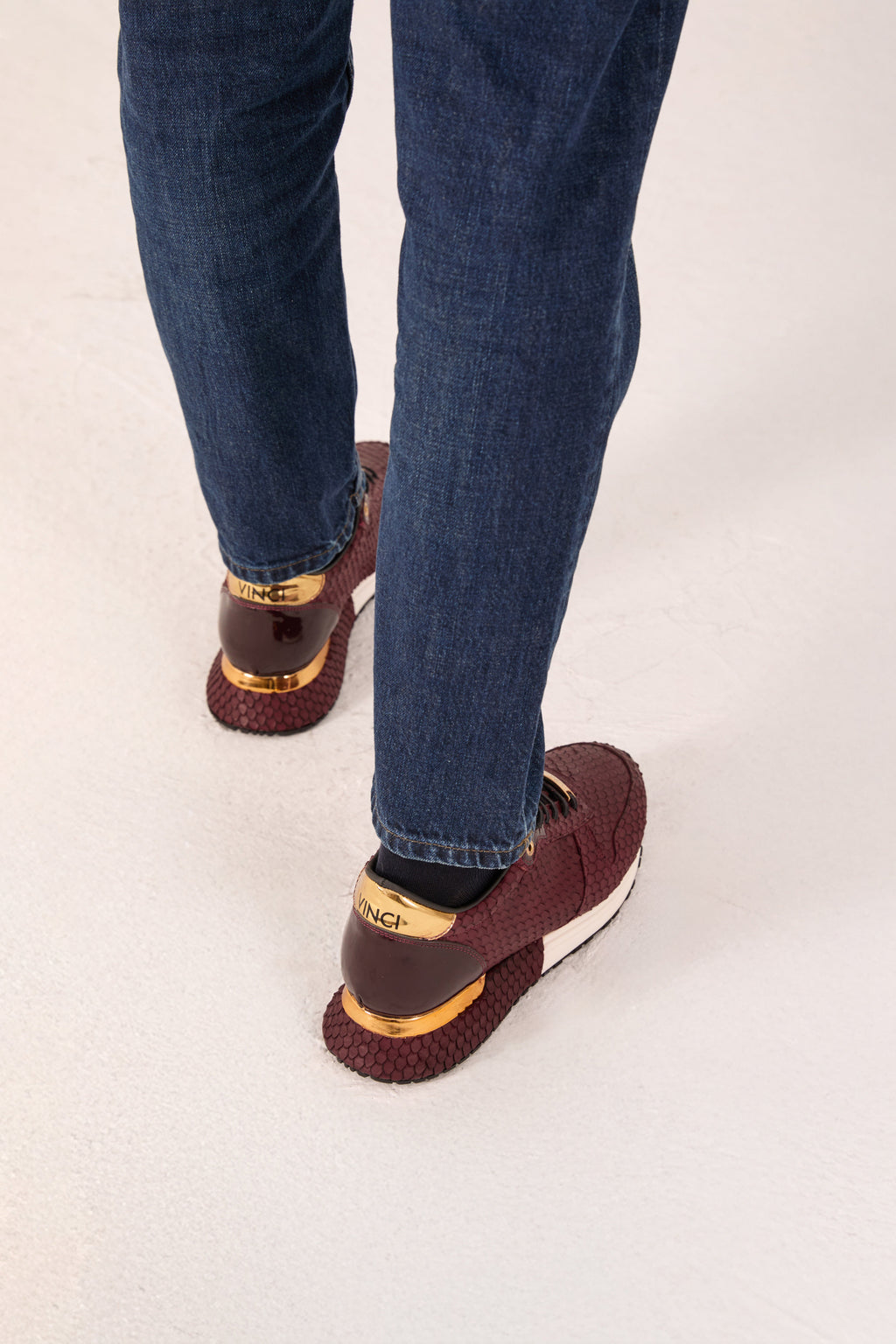 The Majesty Burgundy Leather Men Sneaker