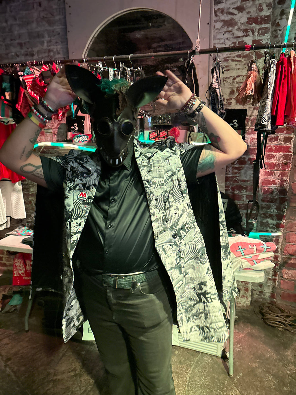 Hand made Leather Dog Masks