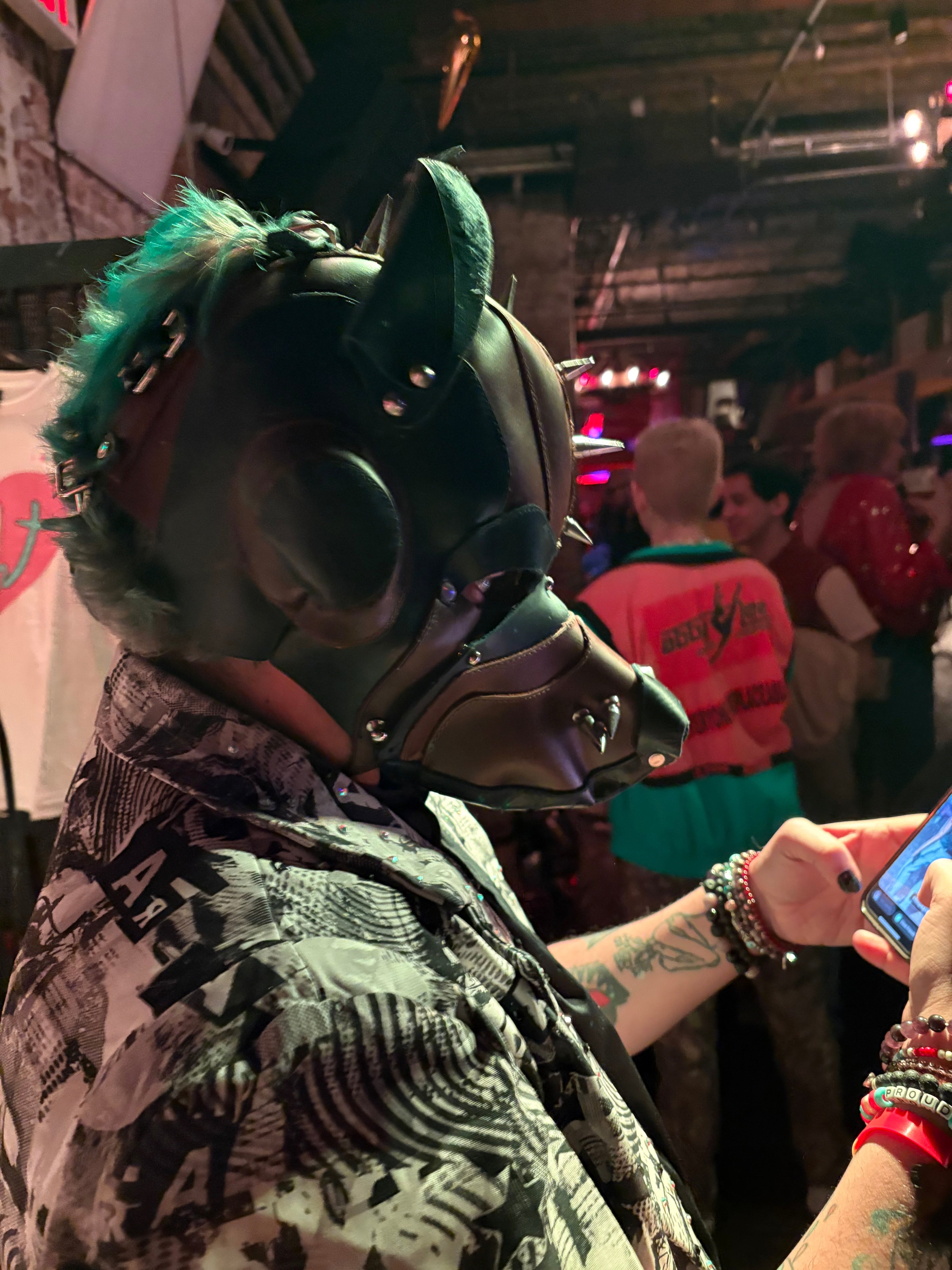 Hand made Leather Dog Masks