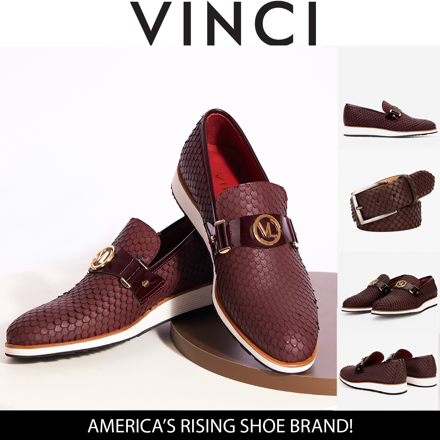 The Legacy Burgundy Leather Men Casual Loafer Shoe