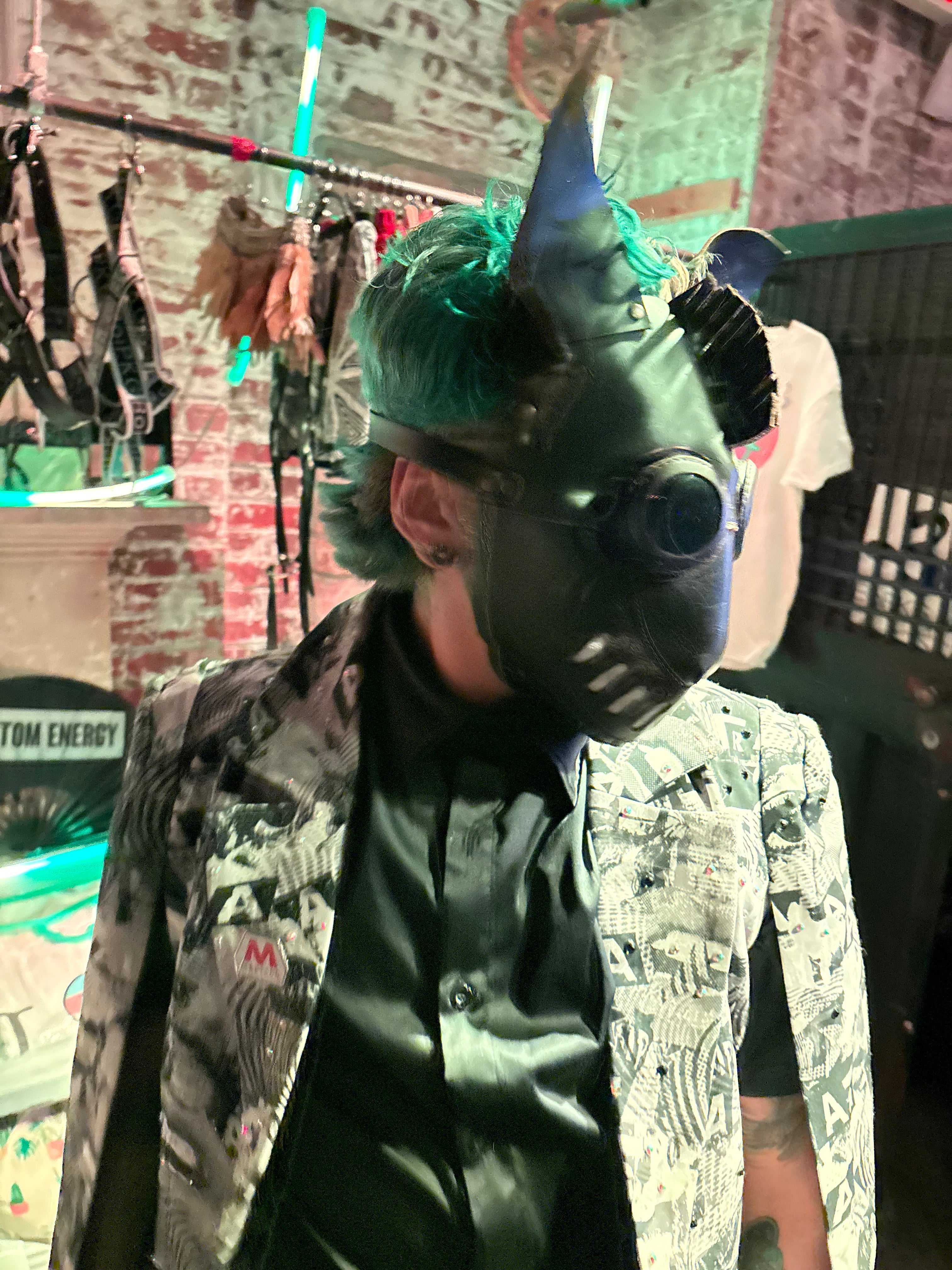 Hand made Leather Dog Masks