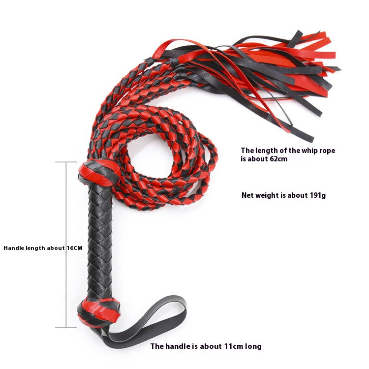 ExquisiteDual ToneVeganLeatherFloggerSize