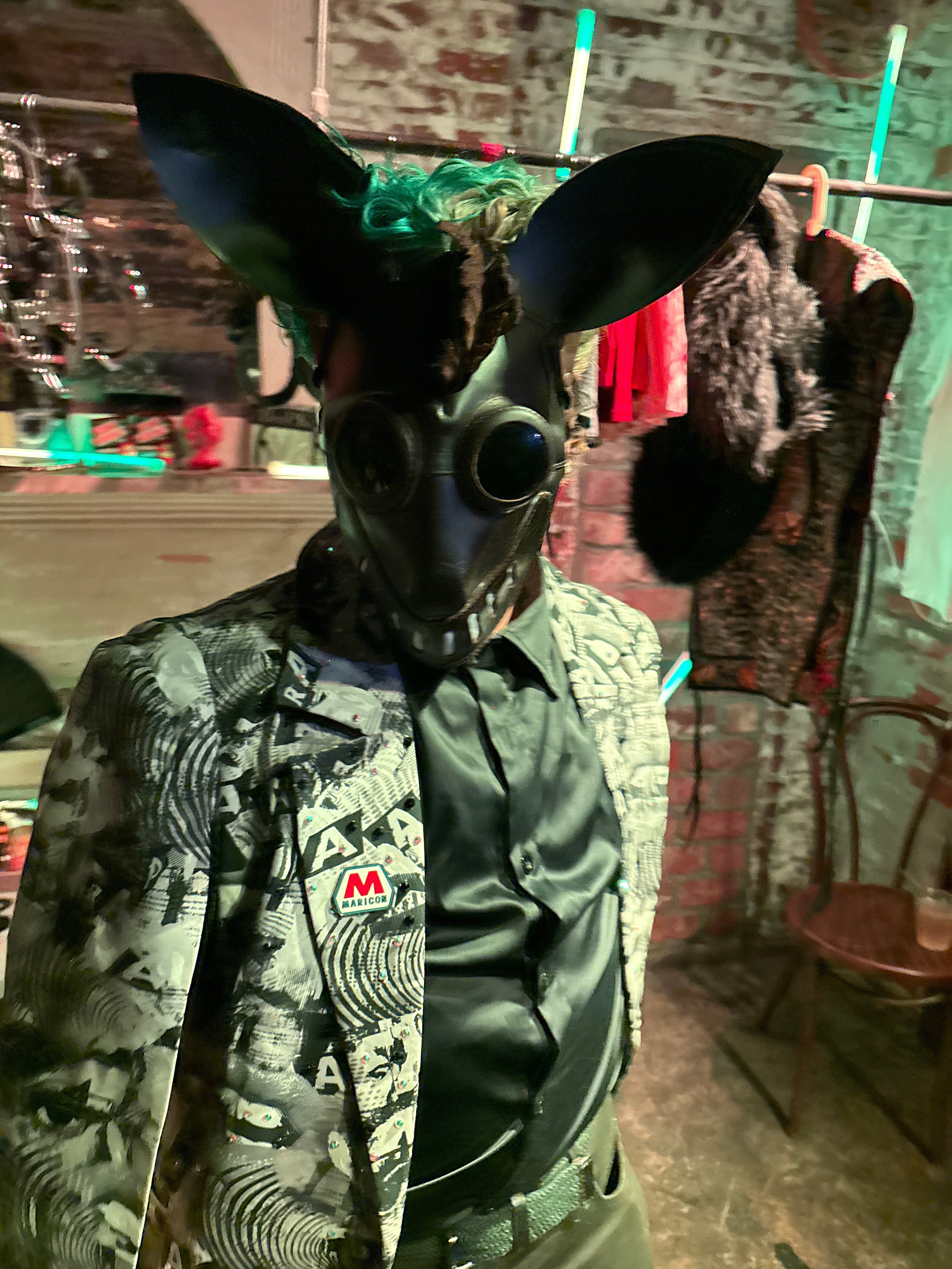 Hand made Leather Dog Masks