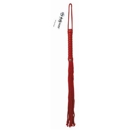 Sportsheets Sex & Mischief Rope Flogger Red-0