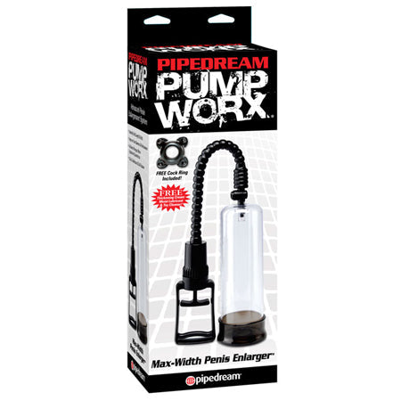 Pump Worx Max-Width Penis Enlarger Pump Clear/Black-0