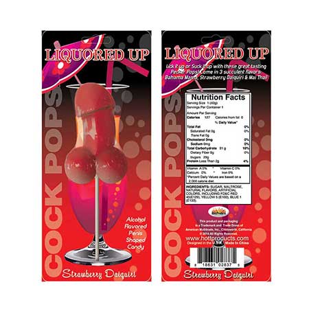 Liquored Up Cock Pop-Strawberry Daiquiri-0