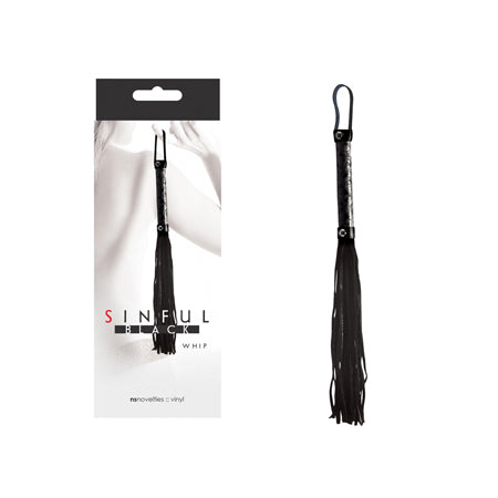Sinful Vinyl Whip Black-0