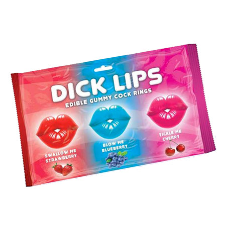 Dick Lips Edible Gummy Cock Rings 3-Pack-0