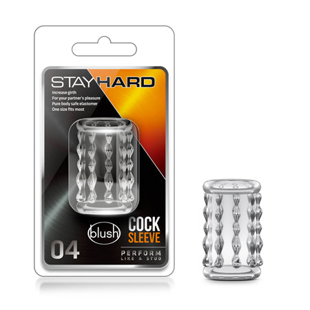 Stay Hard Cock Sleeve 04 Penis Enhancer Clear