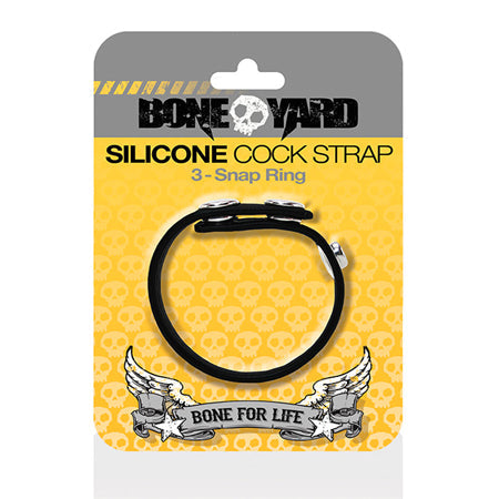 Boneyard Cock Strap Black-0
