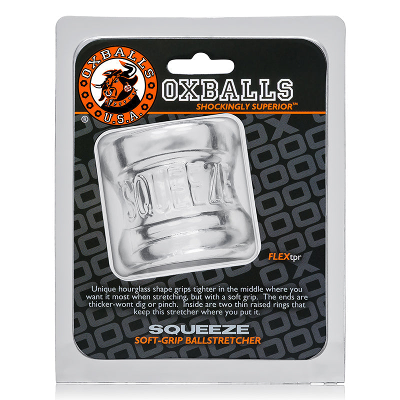 OxBalls Squeeze, Ball Stretcher, Clear-0