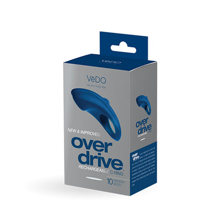 VeDO Overdrive+ Rechargeable Vibrating Ring - Midnight Madness-0