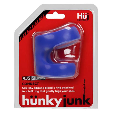 Hunkyjunk CONNECT cock ring/balltugger cobalt-0