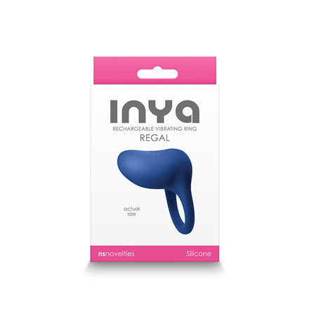 INYA Regal Rechargeable Vibrating Ring Blue-0