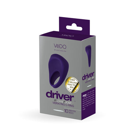 VeDO Driver Rechargeable Vibrating C-Ring Purple-0