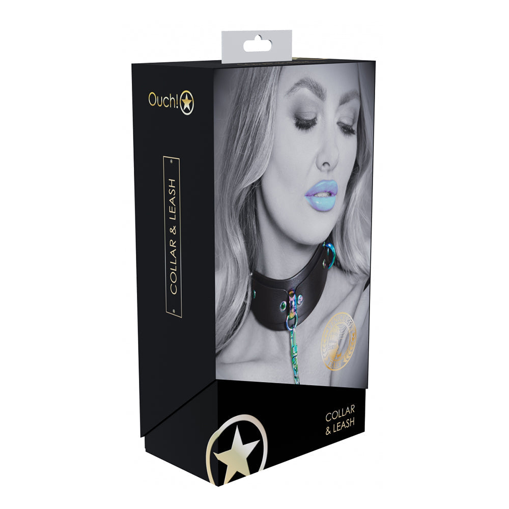 Ouch! International Venice Collection Collar with Leash-0