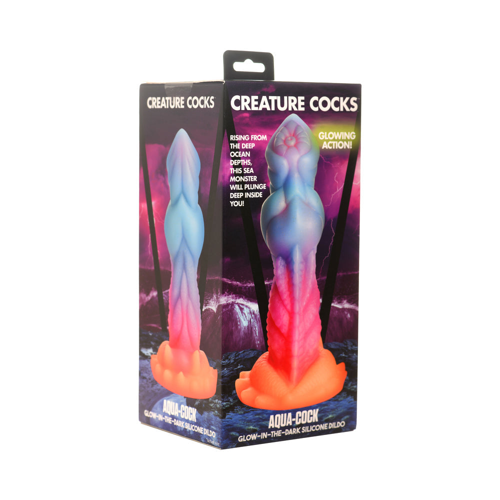 Creature Cocks Aqua-Cock Glow-in-the-Dark Silicone Dildo-0