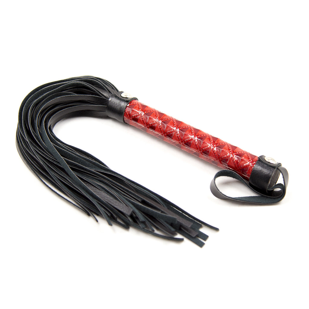 Red Shimmering Red Glitter Flogger Show