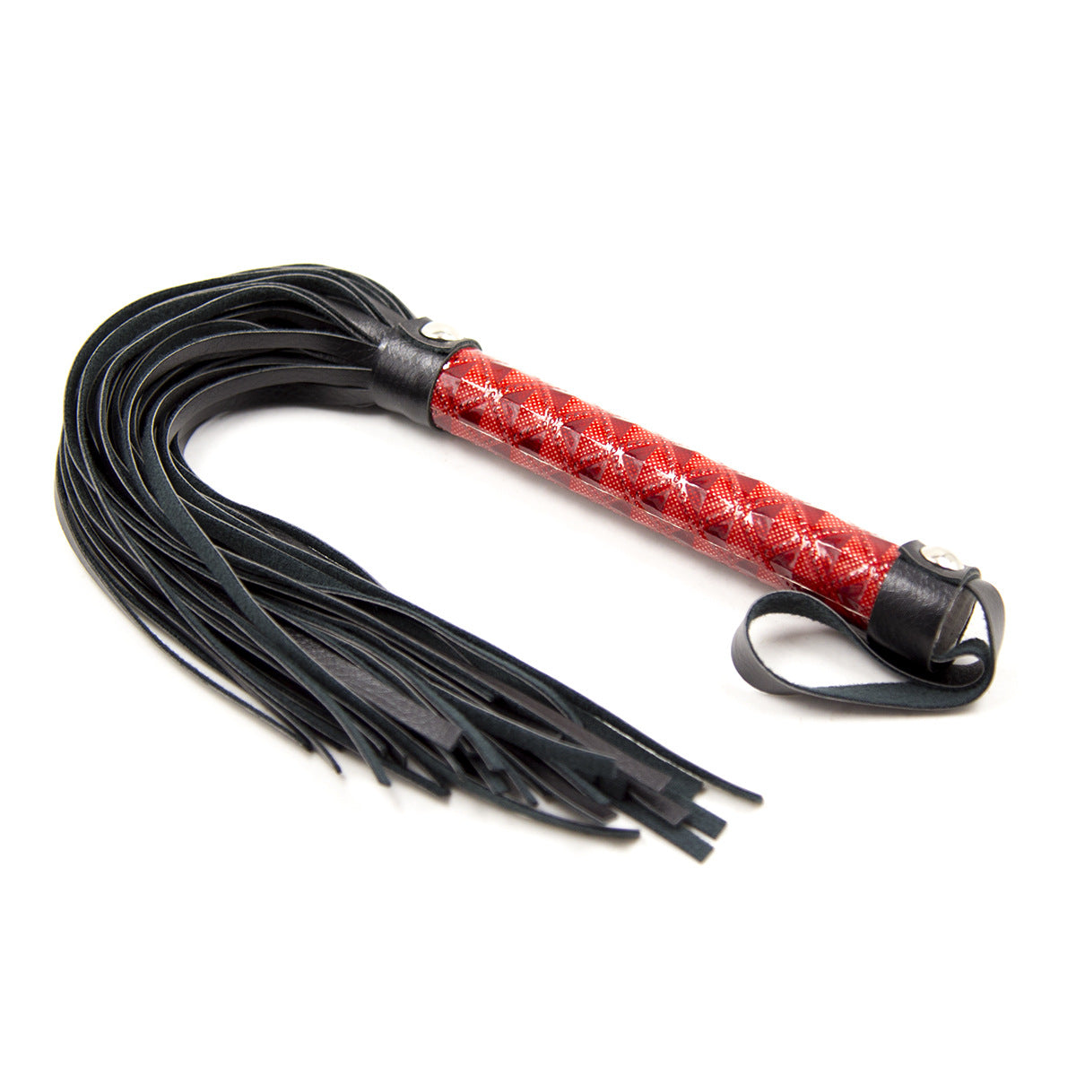 Red Shimmering Red Glitter Flogger Show