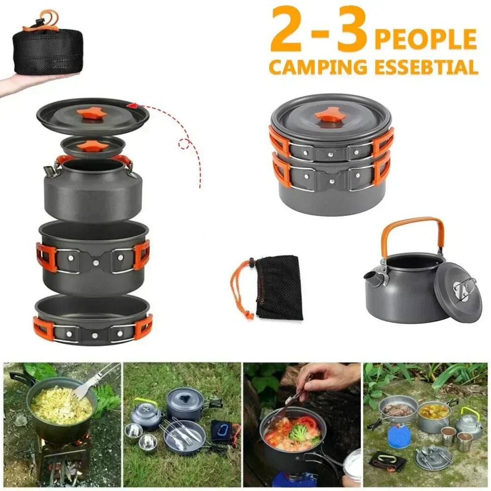 Aluminum Nonstick Camping Cookware Set
