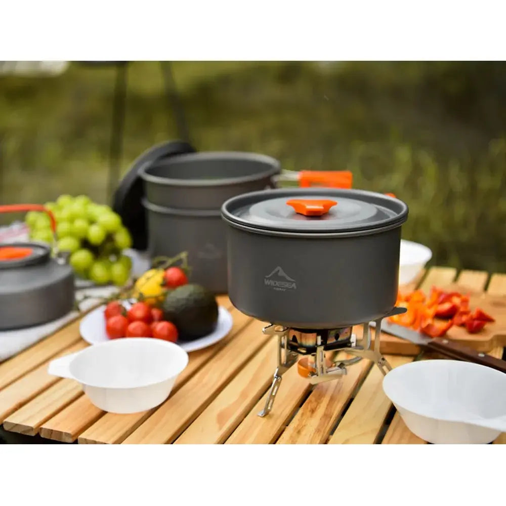 NNEOBA Camping Cookware Tableware Set Black