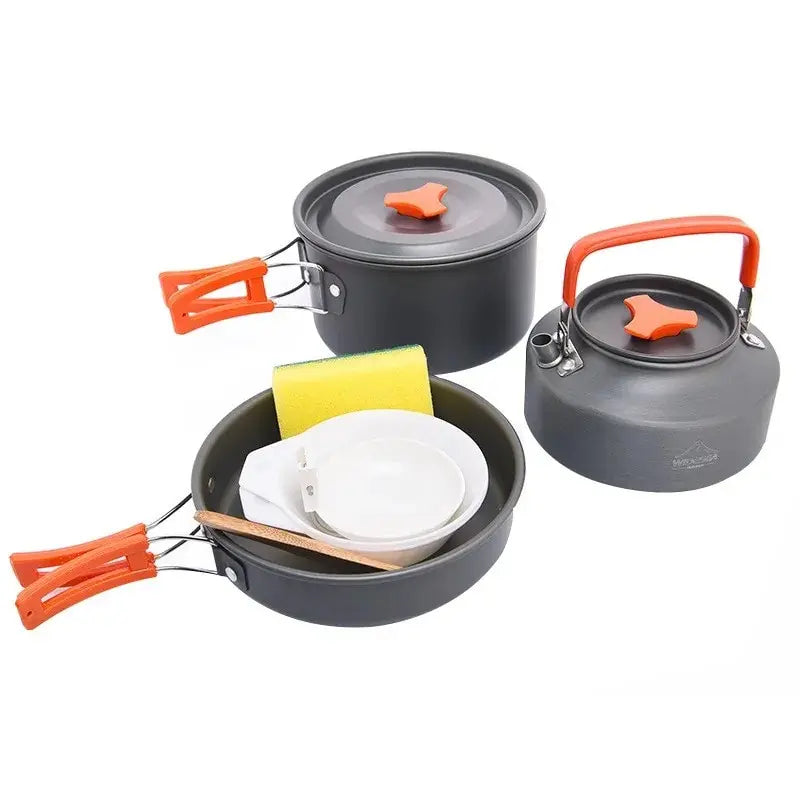 NNEOBA Camping Cookware Tableware Set Black