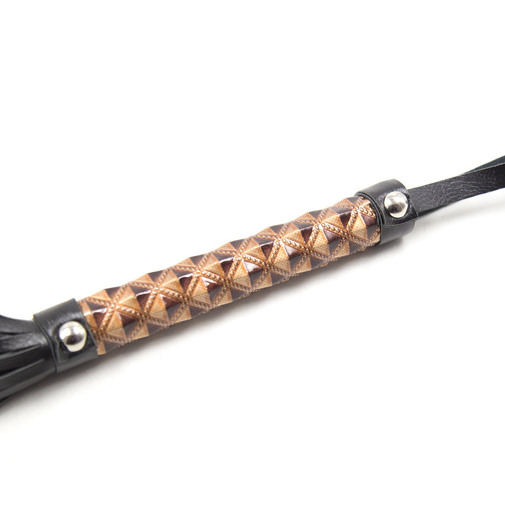 Shimmering Red Glitter Flogger Handle