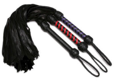 Strict Leather Premium Deerskin Flogger- Purple