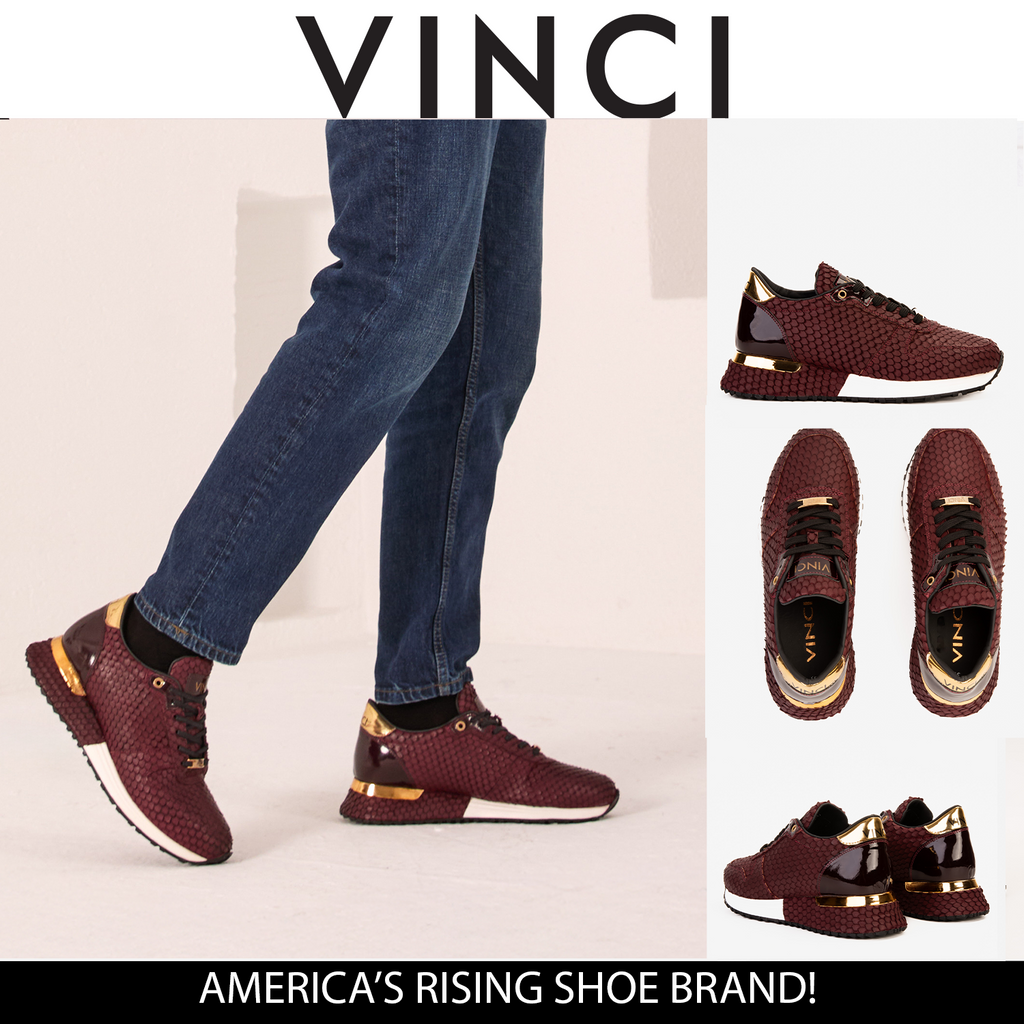 The Majesty Burgundy Leather Men Sneaker