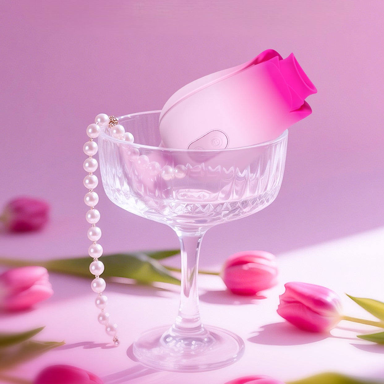 Blush Tulip Trance Clit Sucking & Tongue-Licking Vibrator