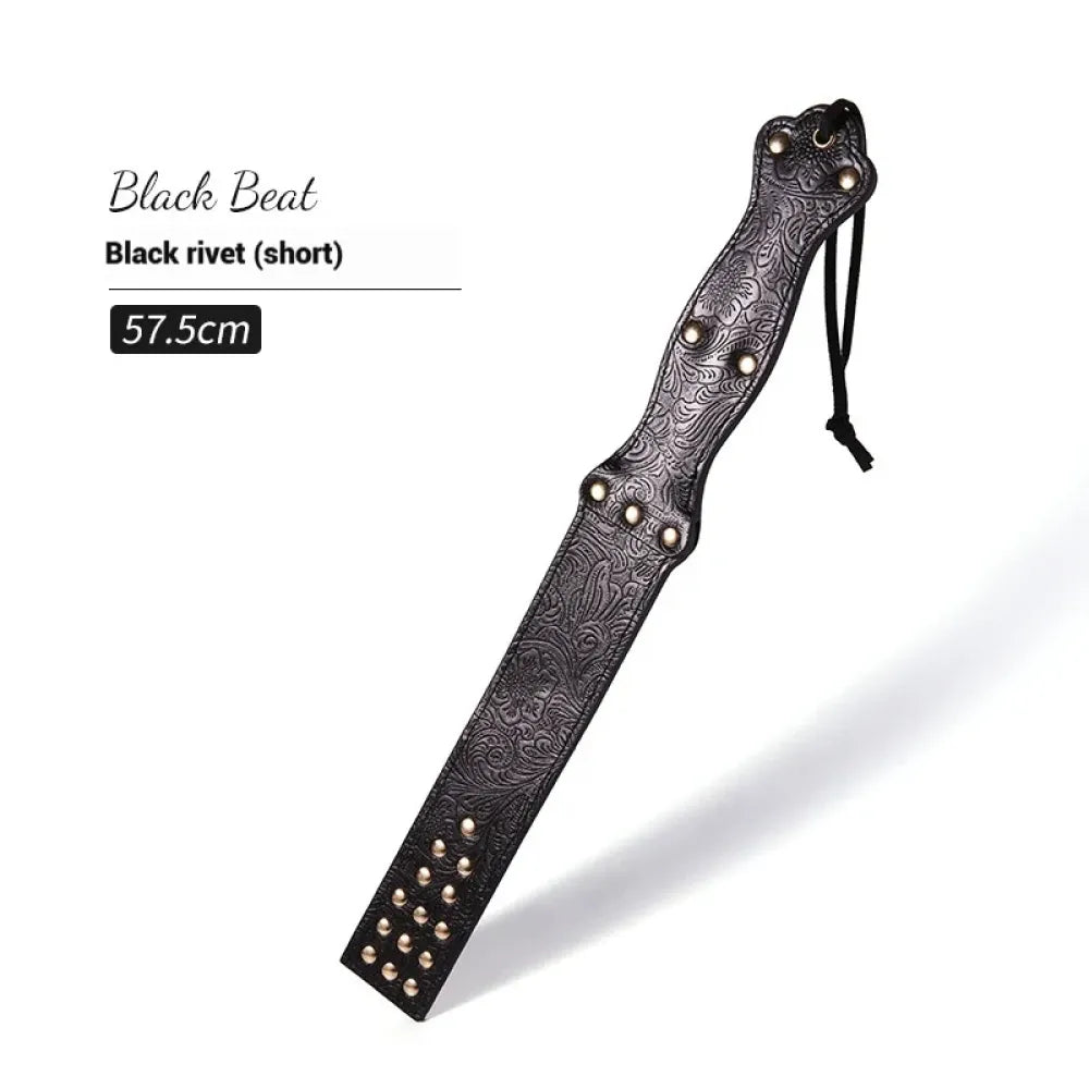 Leather Sex Paddle 22.7In Adult Flogger For Bdsm Play Bondage Cosplay