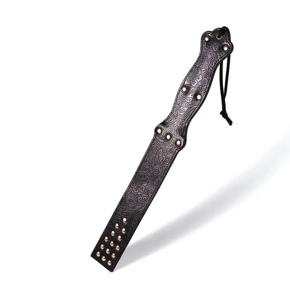 Leather Sex Paddle 22.7In Adult Flogger For Bdsm Play Bondage Cosplay