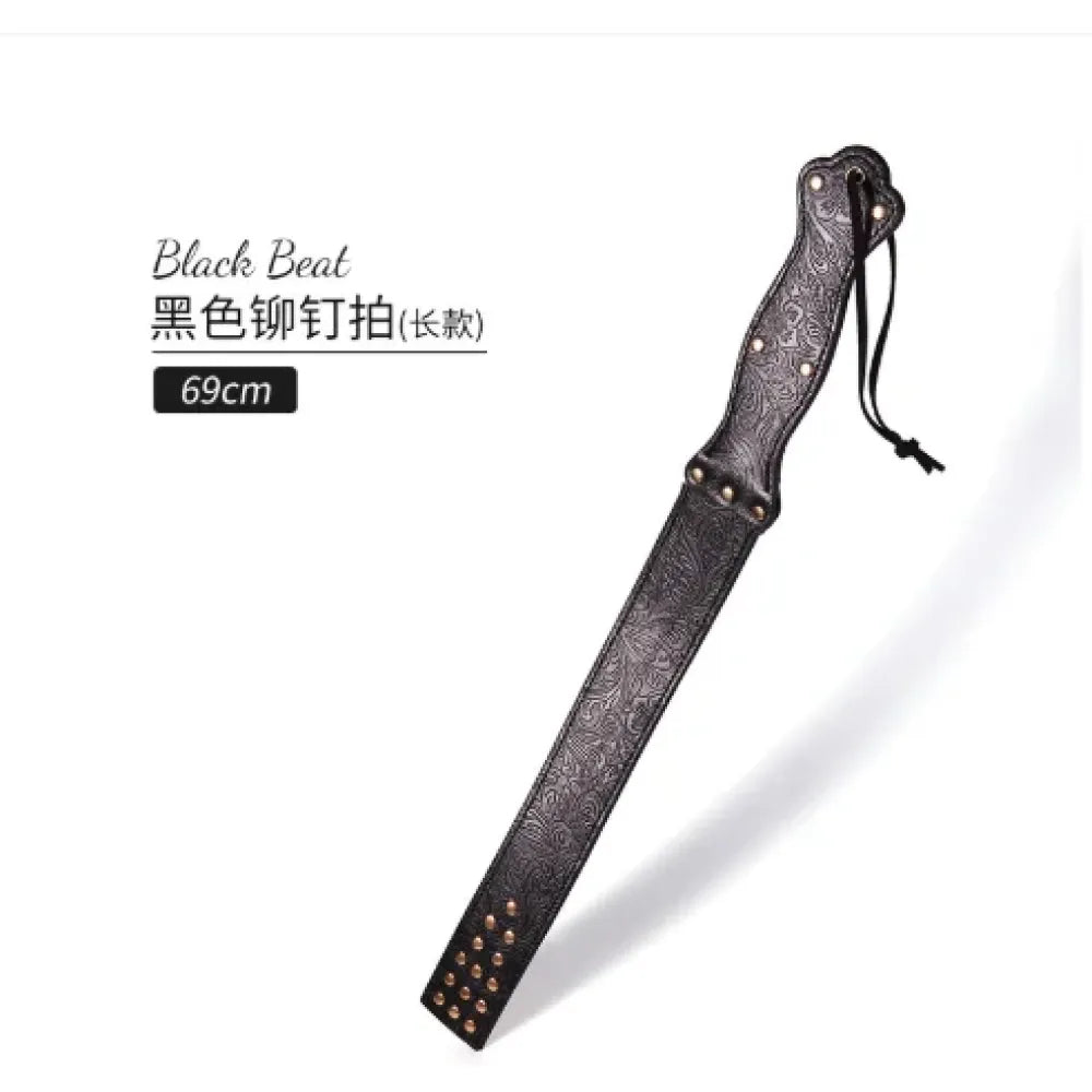 Leather Sex Paddle 22.7In Adult Flogger For Bdsm Play Bondage Cosplay