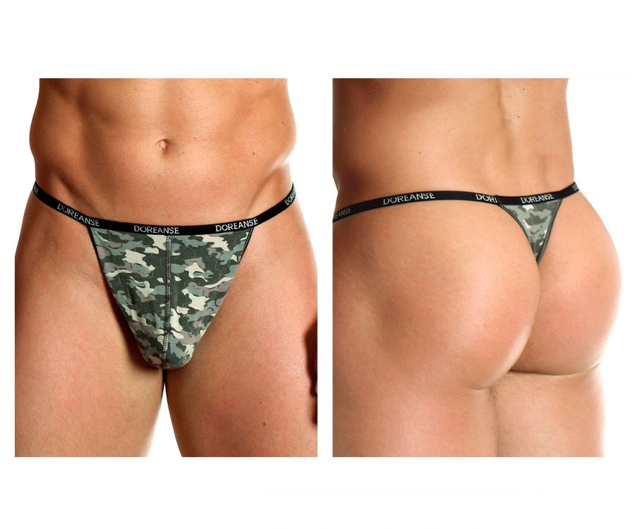 Mens Camouflage Thong Doreanse 1312-PRN