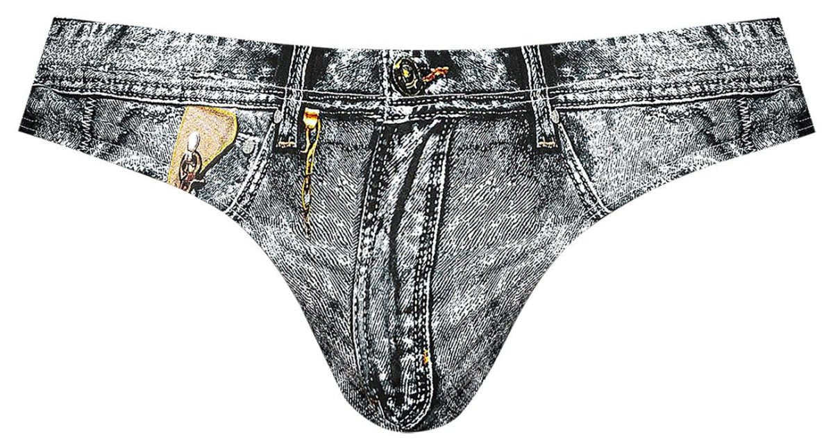 Mens Dirty Denim Thong Male Power 440-286