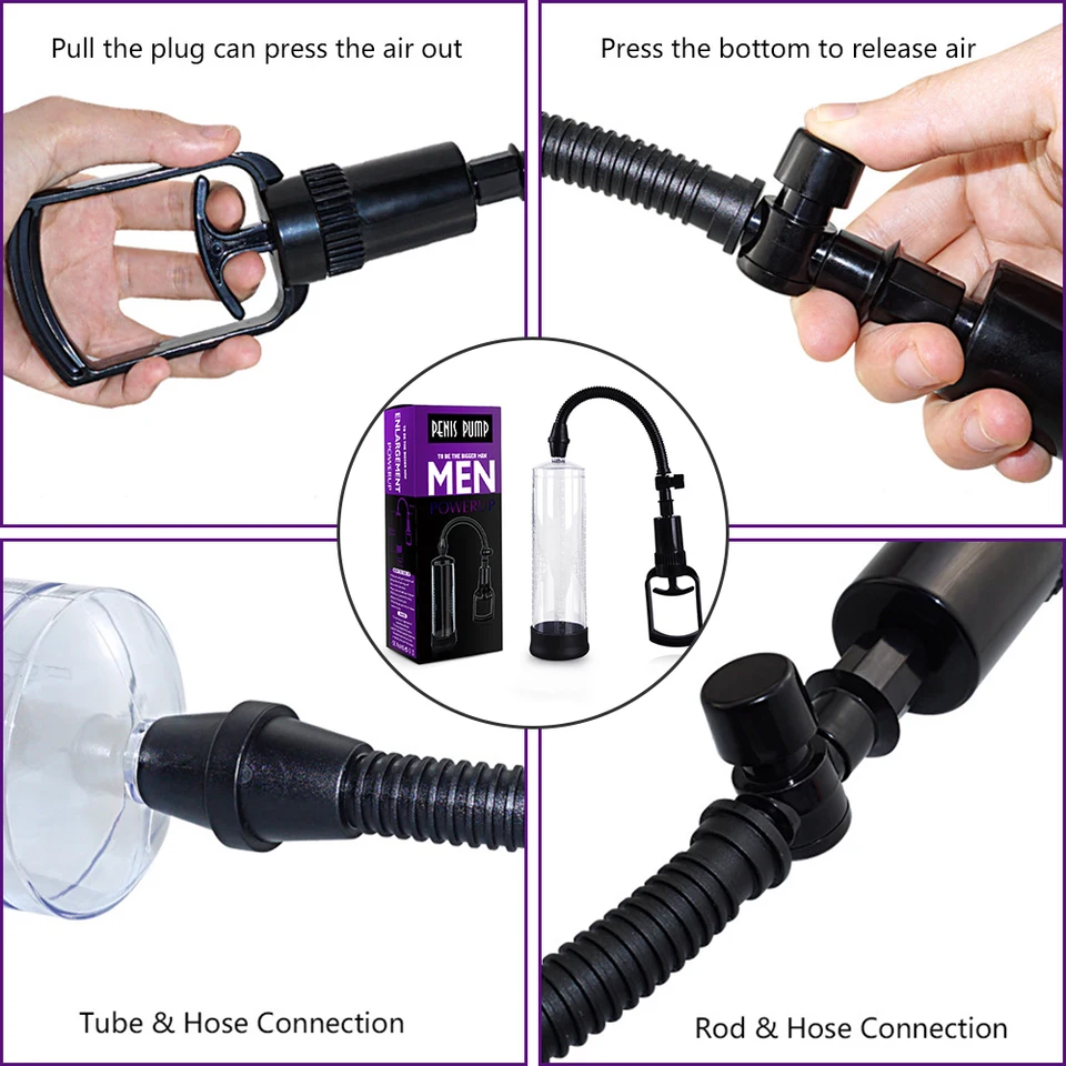 Penis Pump Vacuum Extender with 3 Sleeves