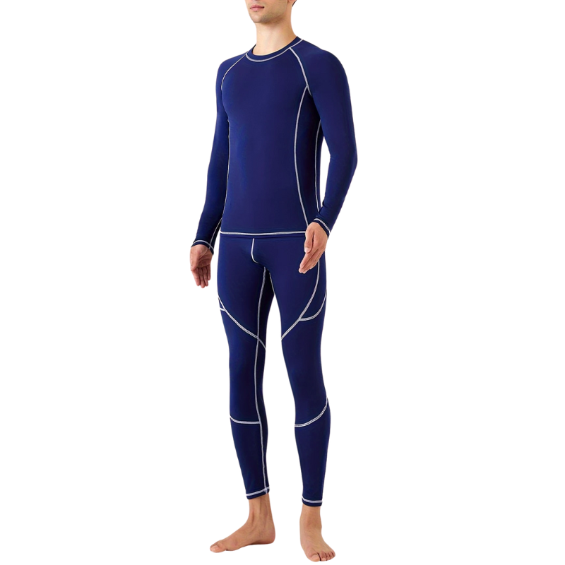 Men's Fleece Thermal Underwear Set Winter Base Layer