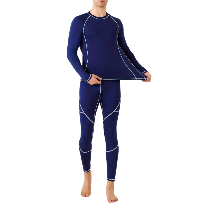 Men's Fleece Thermal Underwear Set Winter Base Layer
