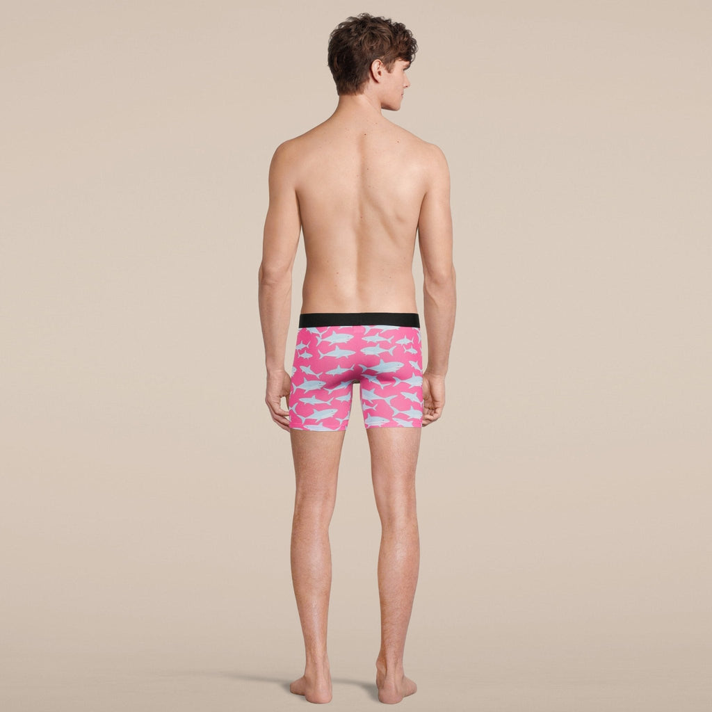 Men's Baby Shark Boxer Brief Underwear with Pouch